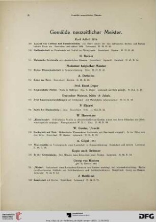 Gemälde neuzeitlicher Meister (Nr. 709-805)