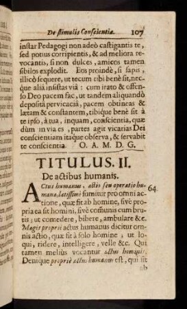 107-207, Titulus II. De actibus humanis.