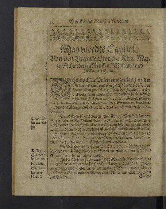 Das vierdte Capitel