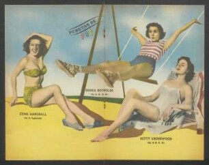 Zena Marshall, Debbie Reynolds, Betty Underwood - [Ilustración] : Pebetas de PBT