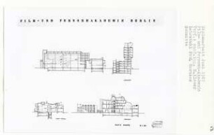Film- und Fernsehakademie, Berlin-Charlottenburg (Diplomarbeit bei Bernhard Hermkes): Schnitte 1:200