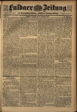 Ausgabe vom Dienstag, den 13. September 1898.