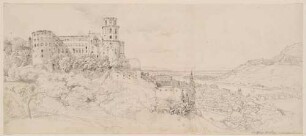 Blick auf Heidelberg und die Schlossruine (recto)