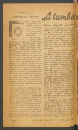 A tumba do crime : [Grande novela]