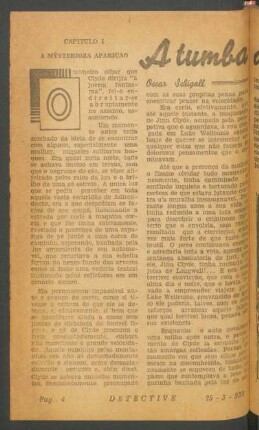 A tumba do crime : [Grande novela]