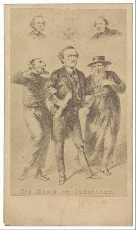 Karikatur "Die Musik im Judenthum"