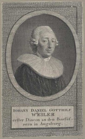 Bildnis des Iohann Daniel Gotthilf Weiler