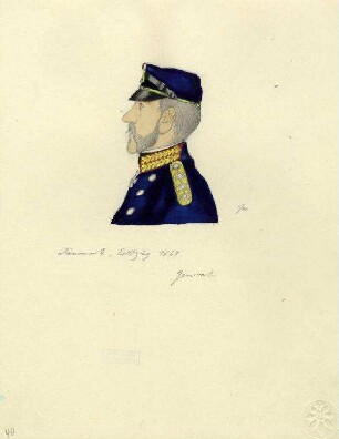 Uniformbild, General der dänischen Armee (1864)