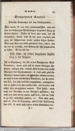 Dreyzehntes Kapitel. Practische Folgerungen aus dem Vorhergehenden