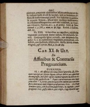 Cap. XI. & Ult. De Affinibus & Contrariis Prægnantium.
