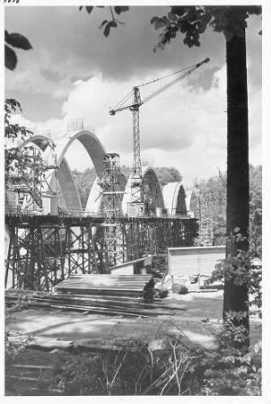 Rohrbach-(Friedens)brücke, km 211,808 - 212,130 Alle Bögen betoniert