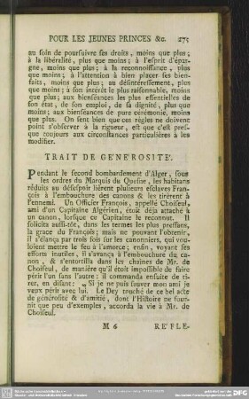 Trait De Générosité