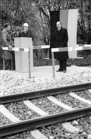 Basel (Schweiz): Badischer Bahnhof; Ansprache: Präsident Bubel