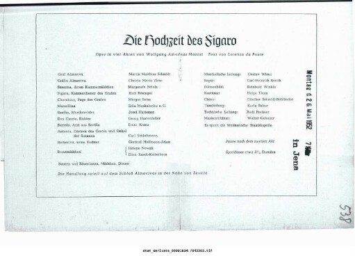 Die Hochzeit des Figaro