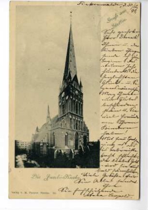 Gruß aus Stettin. Die Jacobi-Kirche.