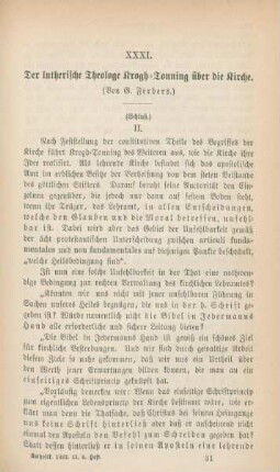 481-506 Der lutherische Theologe Krogh-Tonning über die Kirche : II.
