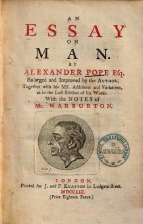 An essay on man