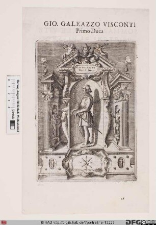 Bildnis Giangaleazzo Visconti, 1. Herzog von Mailand (reg. 1395-1402)