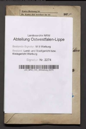 Erblasser: Brechtken, Anna Maria, geb. Schaefers: