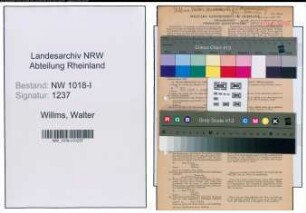Entnazifizierung Walter Willms , geb. 21.02.1905 (Stadtsekretaer)
