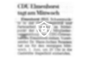 CDU Elmenhorst tagt am Mittwoch