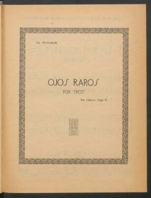 Ojos raros : Fox trot