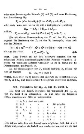 § 2. Teilbarkeit der R...,S... und T... durch 2.