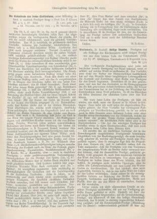 634-635 [Rezension] Steinmetz, Rudolf, Heilige Stunden. Predigten