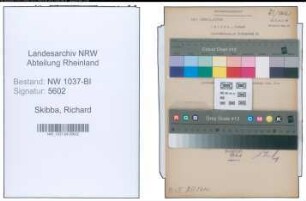 Entnazifizierung Richard Skibba , geb. 20.04.1891 (Steuersekretaer)