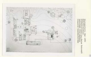 Kunsthochschule, Hamburg-Othmarschen (Diplomarbeit bei Bernhard Hermkes): Grundriss Innenhofniveau 1:200