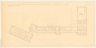 Gartenanlage Stiftisches Humanistisches Gymnasium, Düren: Wiederaufbau des Stiftischen Humanistischen Gymnasiums in Düren: Grundriss 1:200