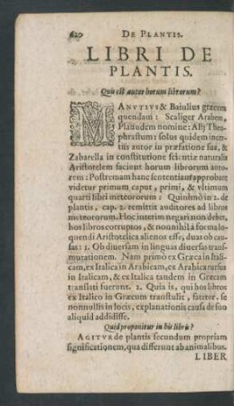 Libri De Plantis.