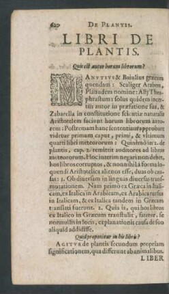 Libri De Plantis.
