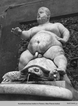 Der Zwerg Morgante auf der Schildkröte - Morgante auf der Schildkröte (sog. Fontana del Bacchino)