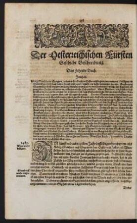 Das Zehende Buch.