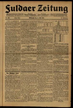 Ausgabe vom Mittwoch, den 02. Juli 1913.