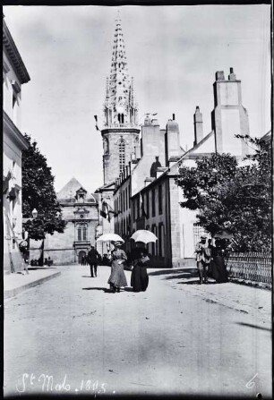 Saint-Malo. Kathedrale Saint-Vincent, von Westen gesehen