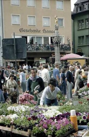 Freiburg i. Br.: Münsterplatz: Marktszenen