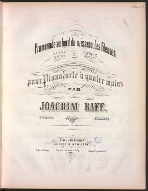 12 Morceaux : pour pianoforte à 4 ms. ; suite de morceaux pour petites mains ; op. 82, 6. Les Fileuses : Caprice. - Pl.-Nr. 2766. - 11 S.