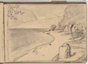 Wanderer am Strand