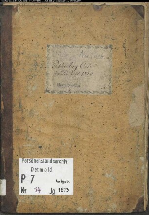 Zivilstandsregister von Stadtlohn (A 1813, Band 2). (Gemeinde: Stadtlohn, Kreis Ahaus)