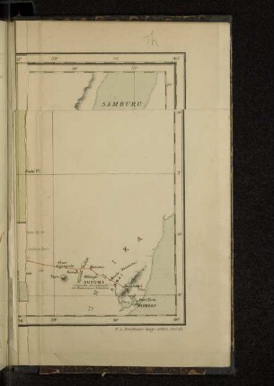Karte der Ostafrikanischen Entdeckungsreise von Mombas zum Kenia und Victoria-Njansa von Joseph Thomson.