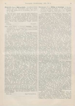 86-87 [Rezension] Steinmeyer, F. L., Beiträge zur Christologie. I. Die Epiphanien im Leben des Herrn. II. Die Theophanien im Leben des Herrn