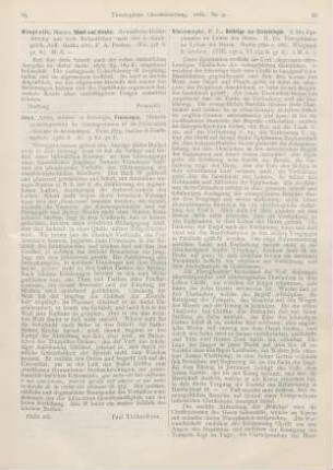 86-87 [Rezension] Steinmeyer, F. L., Beiträge zur Christologie. I. Die Epiphanien im Leben des Herrn. II. Die Theophanien im Leben des Herrn
