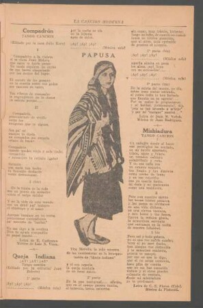 Queja indiana : ¡Ay! ¡Ay! ¡Ay! Tango canción (Editado por la editorial Juan Balerio)