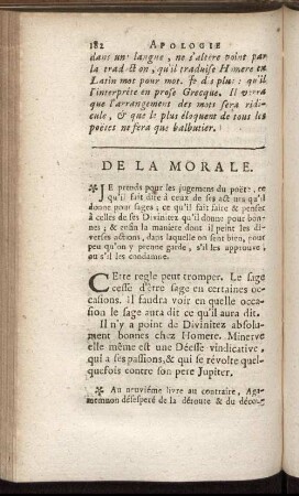 De La Morale