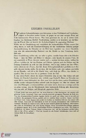 Exkurs I: Parallelen