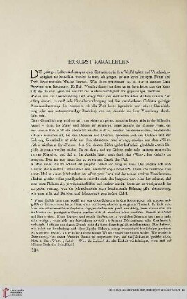 Exkurs I: Parallelen
