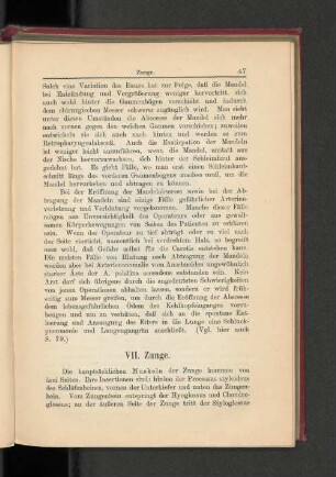 VII. Zunge.