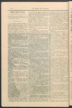Rápida ojeada del arte. (Continuación.) : (Estudio hecho el año de 1878 y leído en la última velada literaria de la señora Clorinda Matto de Turner)
